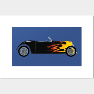 Hot rod Classic Car Posters and Art